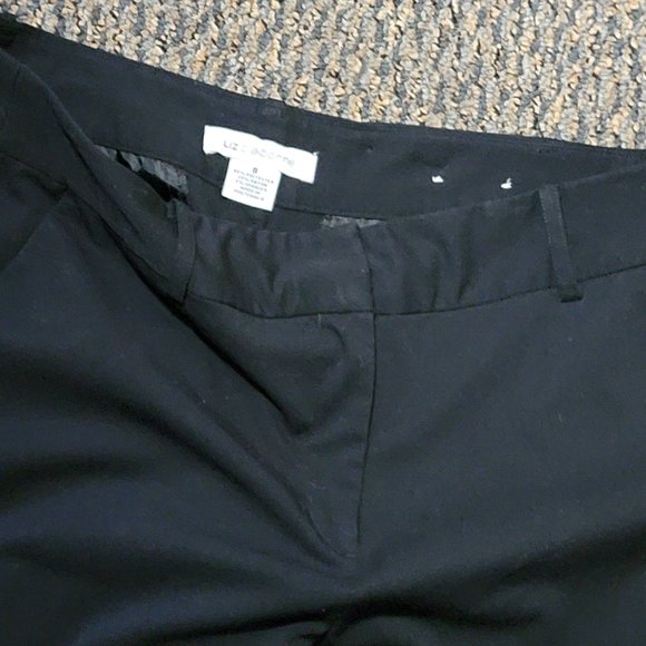 EUC Liz Claiborne Black Dress Pants Size 8 - Picture 5 of 7